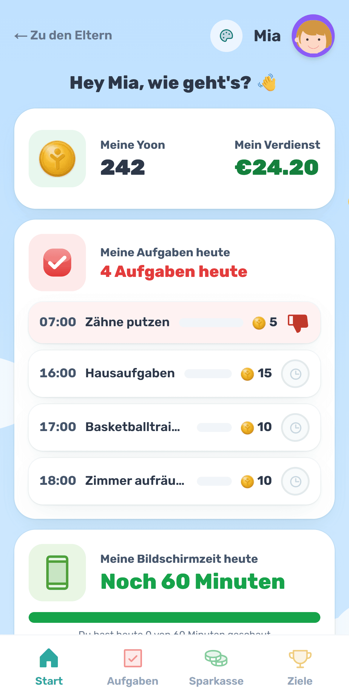 Dein Kind fängt an zu verdienen