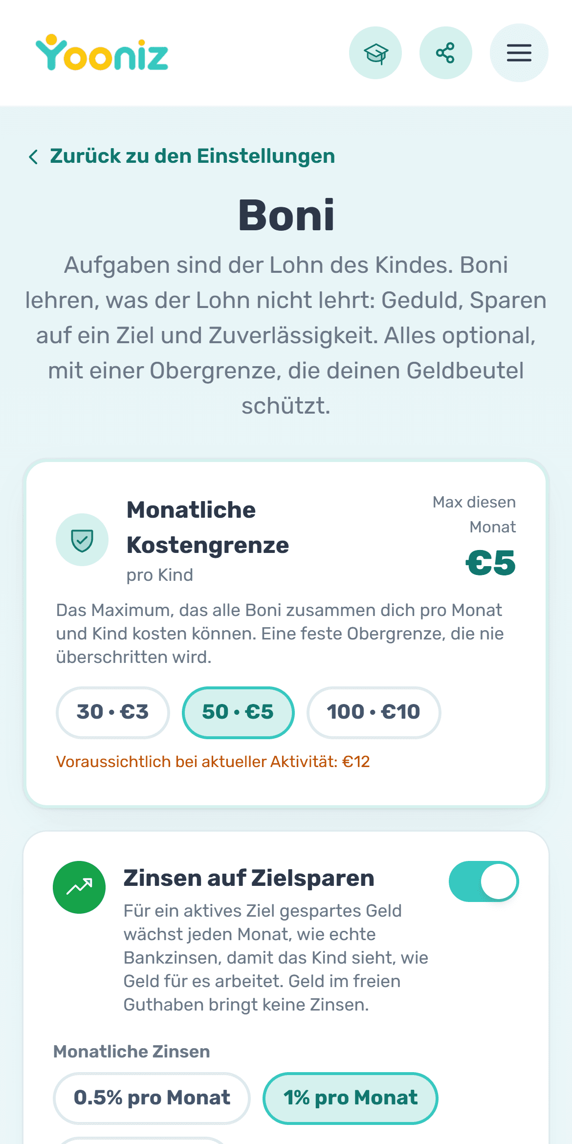 Belohne Ausdauer mit Boni