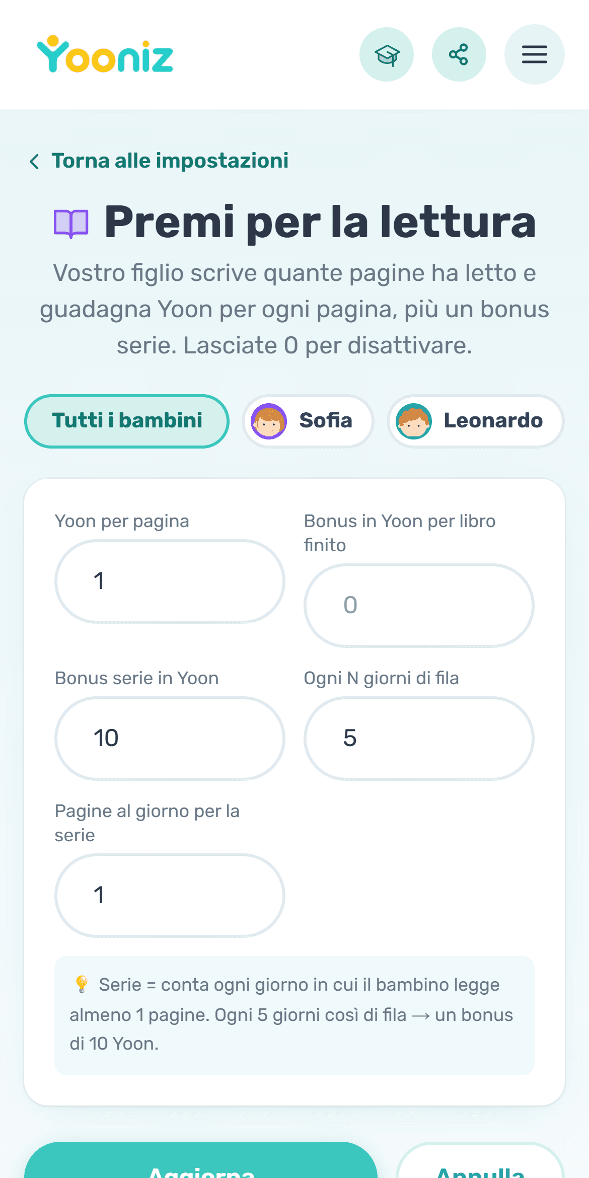 Potete premiare anche la lettura