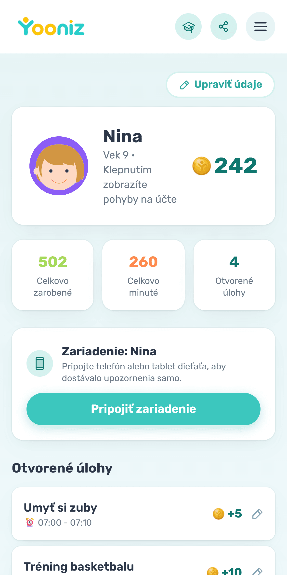 Prepojíte zariadenia detí