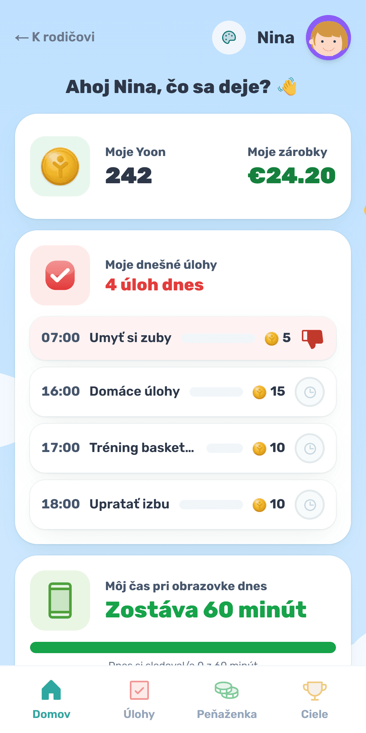 Dieťa začne zarábať