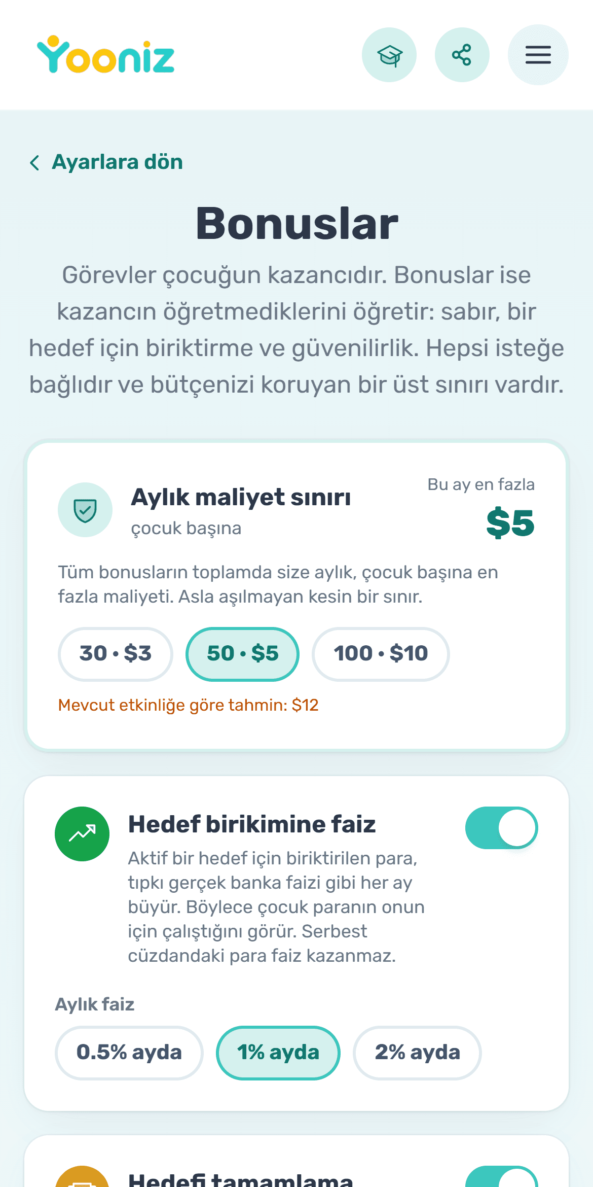 Azim için bonus verin